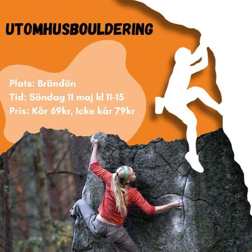 Utomhusbouldering på Brändön